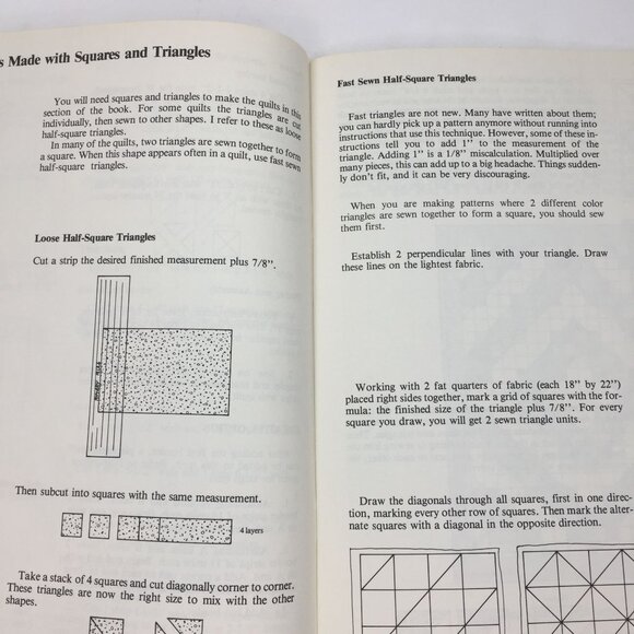 Vintage 1987 More Template-Free Quiltmaking Trudie Hughes Quilting Book Patterns - Picture 5 of 12